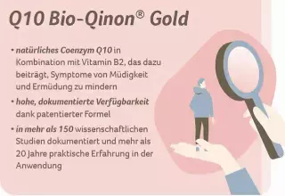 Infokasten zu Q10 Bio-Qinon Gold.