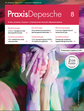 Titelseite Praxis-Depesche 8/2021