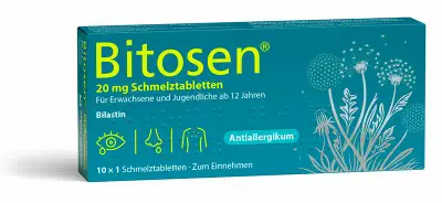 Verpackung von Bitosen-Schmelztabletten - Antiallergikum